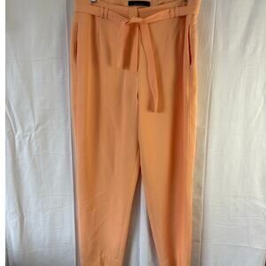 WHITE HOUSE BLACK MARKET  Tapered Ankle Orange Dress Pants Size 12